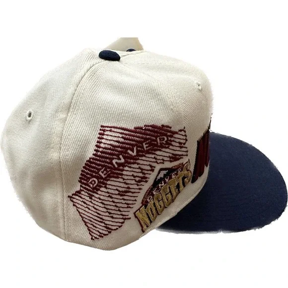 NOS Vintage 90s Denver Nuggets Laser Sports Specialties Snapback NWT VTG